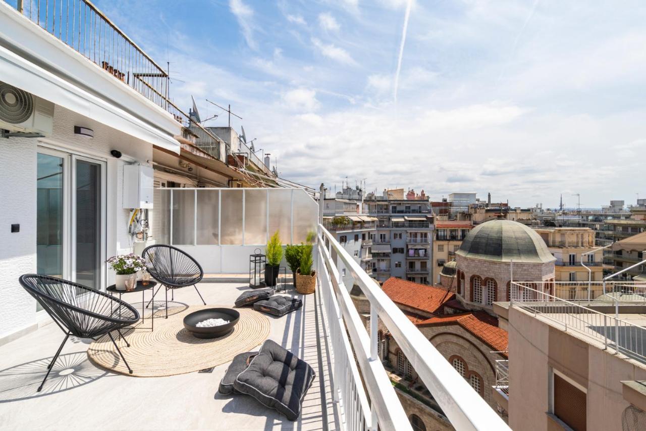 Ares Penthouse Apartment Солун Екстериор снимка